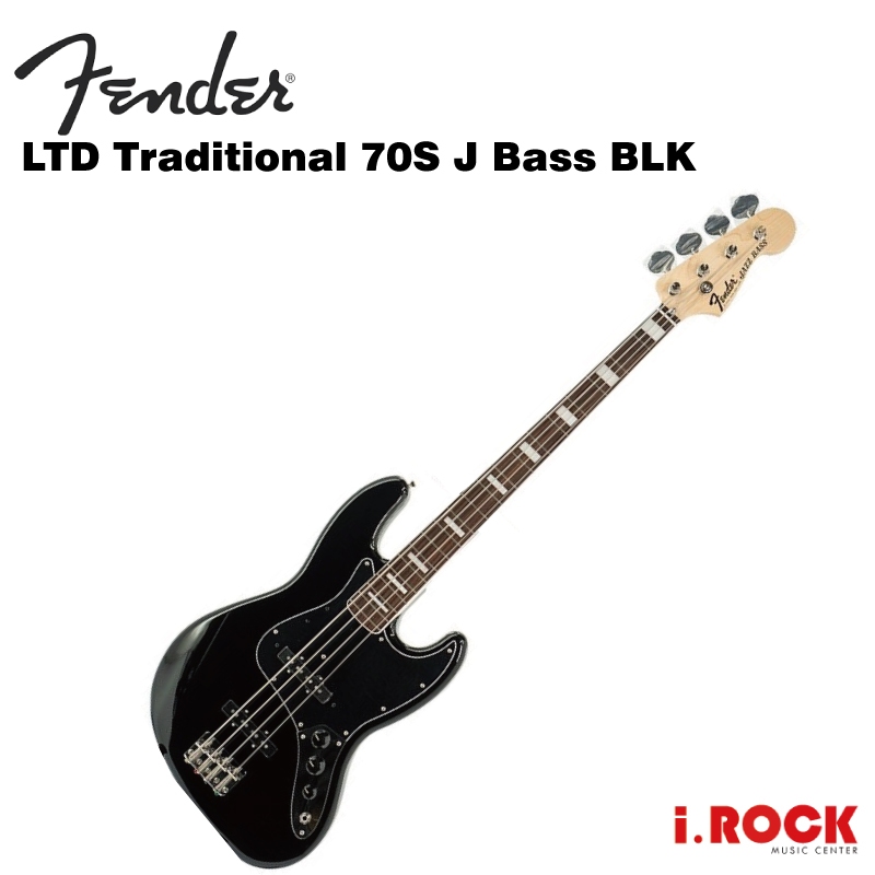 Fender 日廠 Traditional 70s J Bass RW BLK 電貝斯 限量款【i.ROCK愛樂客樂器】