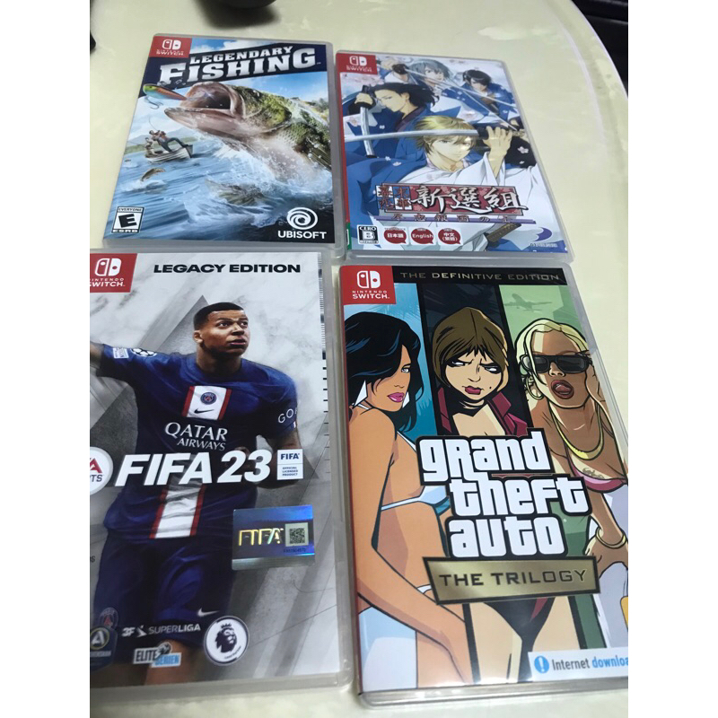 fifa23/GTA grand theft auto/幕末/Legendary Fishing switch遊戲片