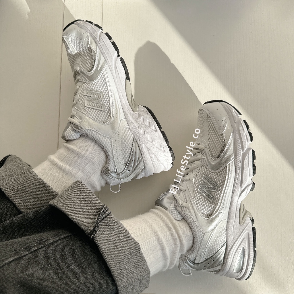 -EJ-現貨 NEW BALANCE 530 NB NB530 百搭 韓系 厚底 白銀 MR530EMA