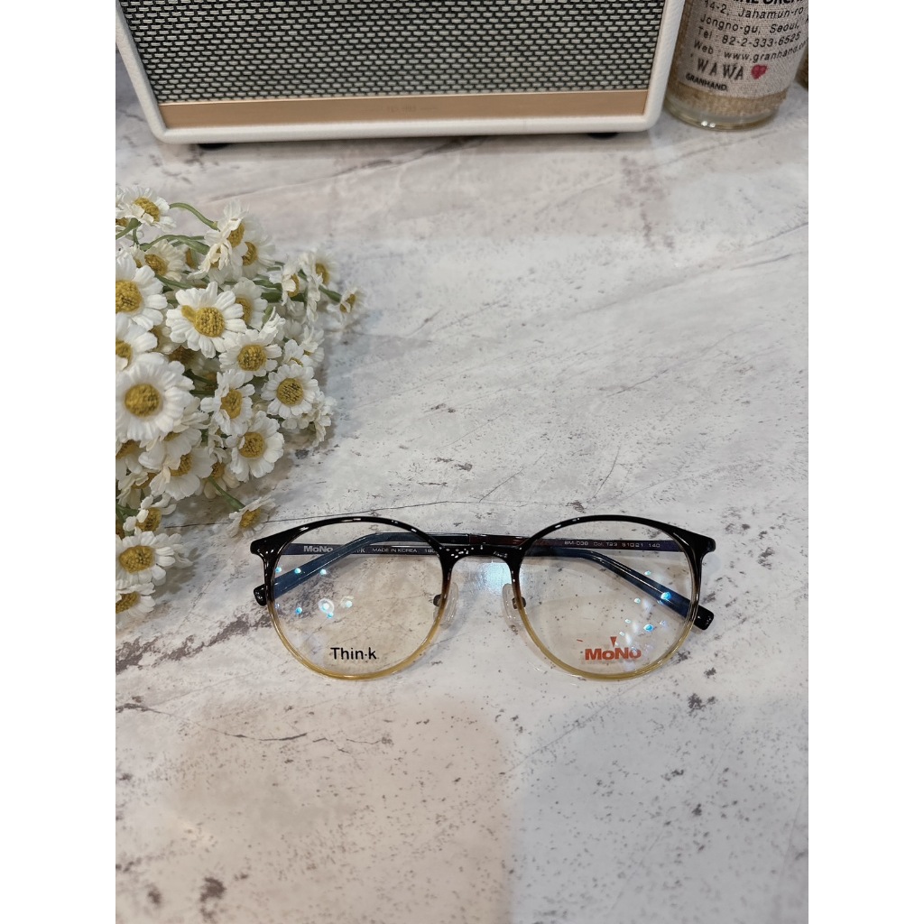 麗睛眼鏡【MoNo Design】BM-038 黑黃雙色配色 塑鈦超輕量眼鏡 MoNoplus城市系列 楊謹華代言眼鏡