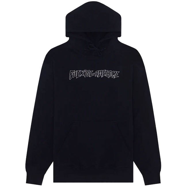 FUCKING AWESOME A30500 OUTLINE STAMP HOODIE 帽T (黑色) 化學原宿