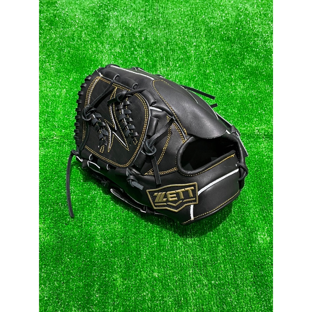 棒球世界ZETTA級硬式牛皮 棒壘球手套11.5吋 投手特殊檔特價 不到63折 本壘版標黑色反手用