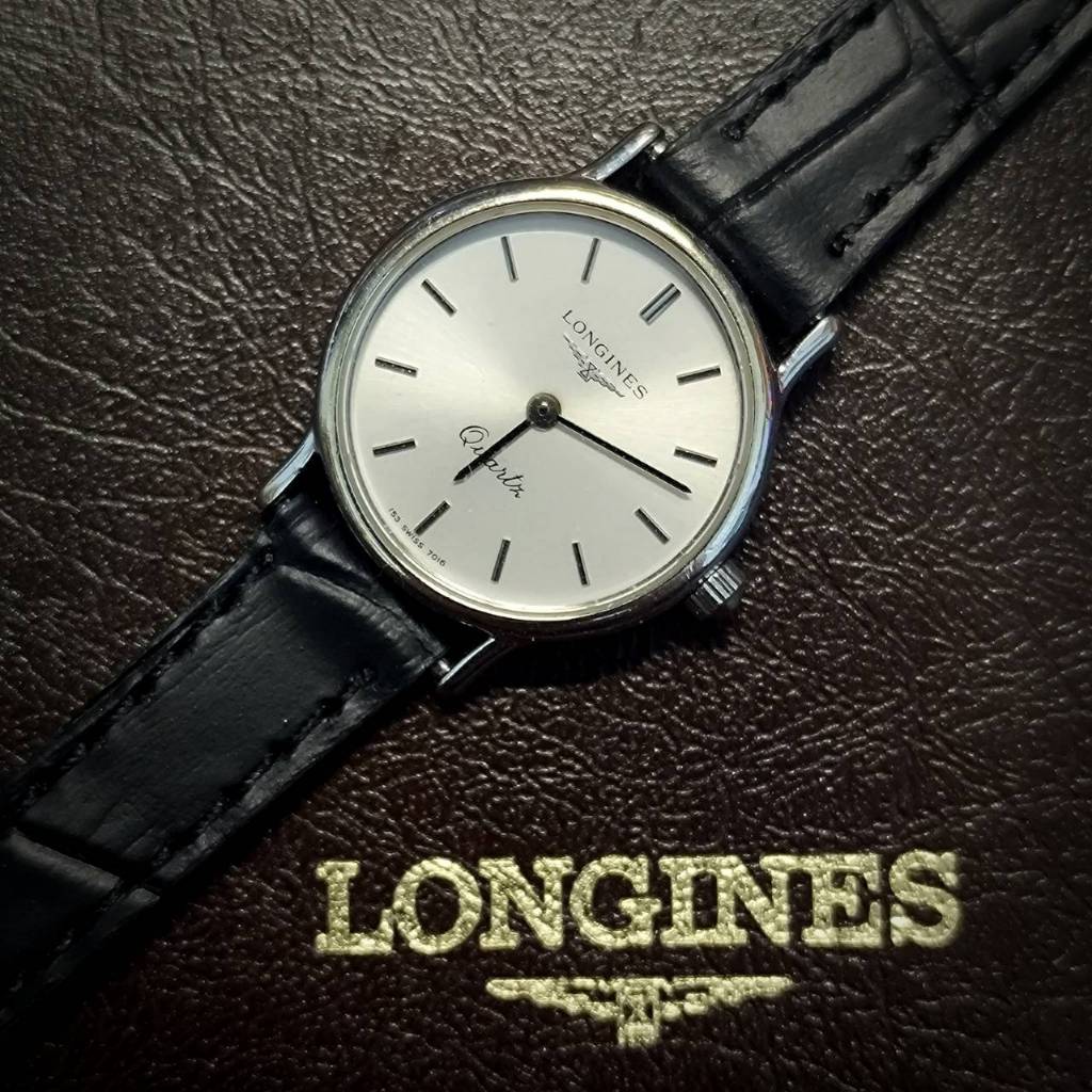 | Vintage 古董錶 |   經典 LONGINES 浪琴   象牙白 石英女錶