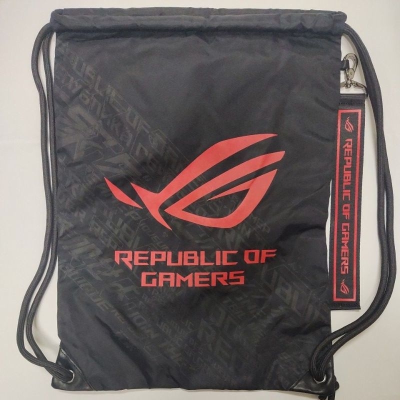 華碩 ROG 電競共和國 ASUS 週邊 周邊 信仰之眼抱枕 SLASH漁夫帽 束口袋