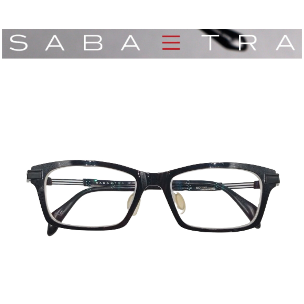 【皮老闆】二手真品 SABA TRA 鈦金屬 眼鏡 鏡框 65