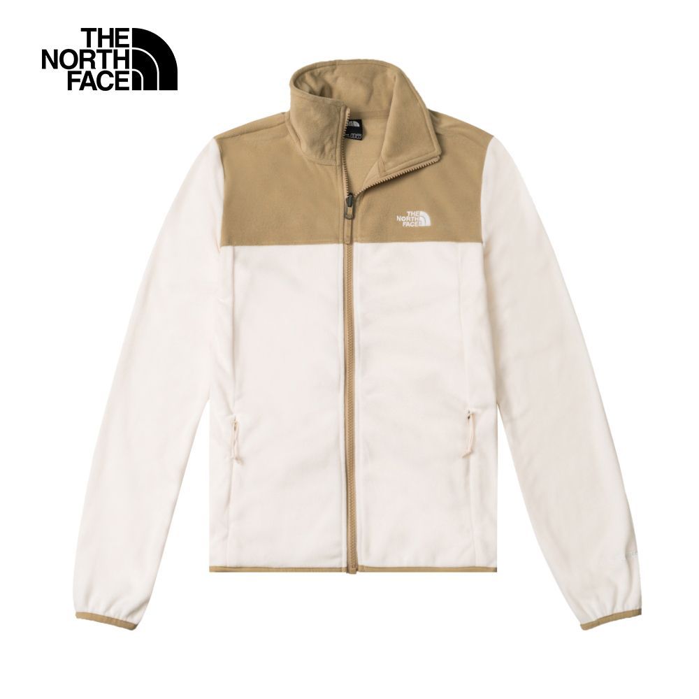 The North Face POLARTEC100 ZIP-IN 女 立領刷毛外套NF0A81SRROR 奶茶