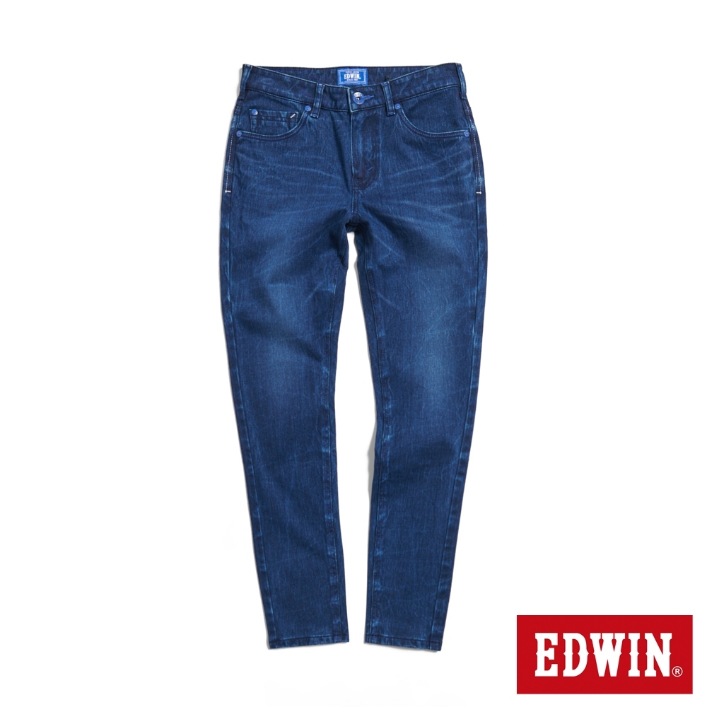 EDWIN EDGE 棉彈力丹寧窄管直筒褲(石洗綠)-女款