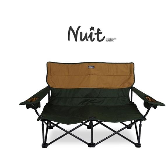 NTC95FT 努特NUIT LOVE 樂芙低腳雙人椅 (森林系) 雙人沙發椅 摺疊椅 折合椅 折疊沙發 小車廂專用 耐