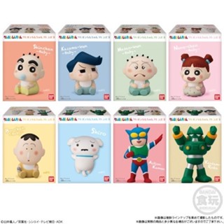 ｜M.aki日本商鋪｜現貨BANDAI 蠟筆小新好朋友軟膠公仔03 盒玩 整套8款 阿呆 動感超人 蠟筆小新好朋友們03