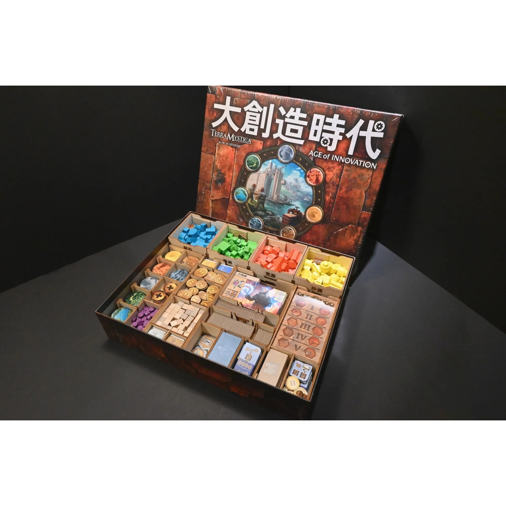 【桌遊侍】大創造時代 烏鴉盒子《免運》正版實體店面快速出貨.木盒.收納.支援厚套.免膠組裝.桌遊收納盒