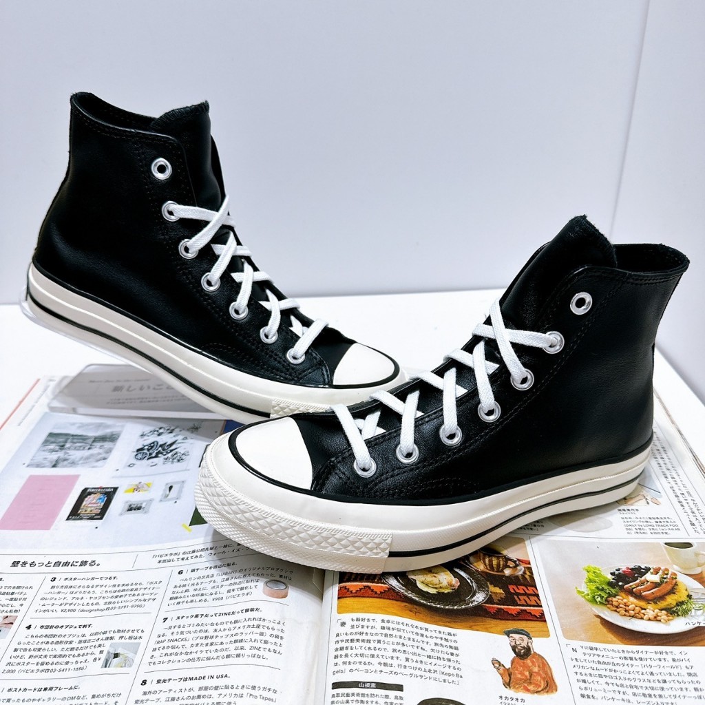 SunQSelect CONVERSE CHUCK TAYLOR 1970 男女款 皮革 高筒 黑色 A07200C