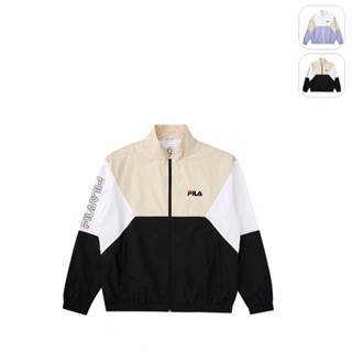 【FILA】中性 長袖 風衣外套-黑色 1JKX-1486-BK