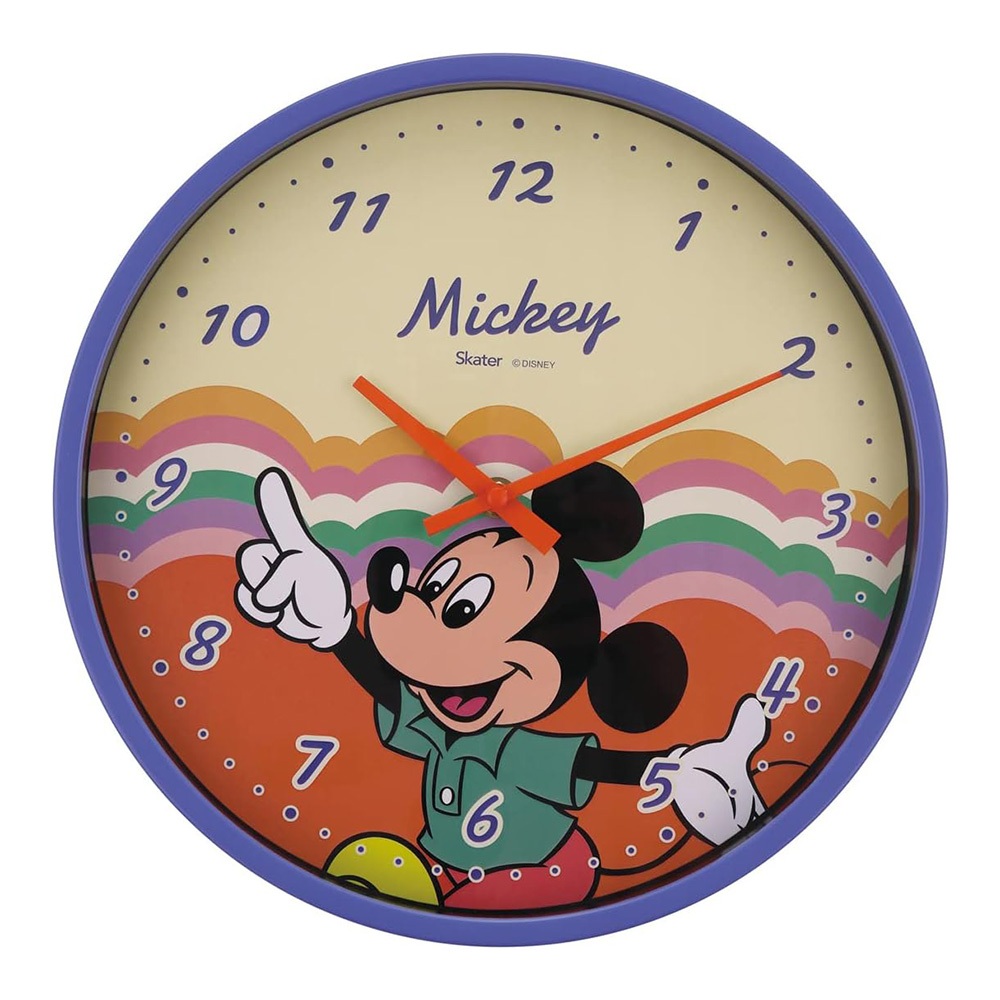 SKATER 迪士尼 Retro series系列 圓形壁掛時鐘 掛鐘 米奇 AT61210