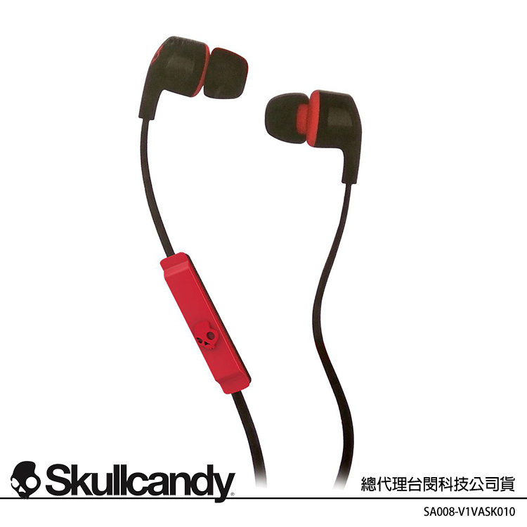 Skullcandy 潮牌骷髏 Smokin Buds 2 SB2 入耳式耳機 黑紅色 (公司貨) S2PGFY-010