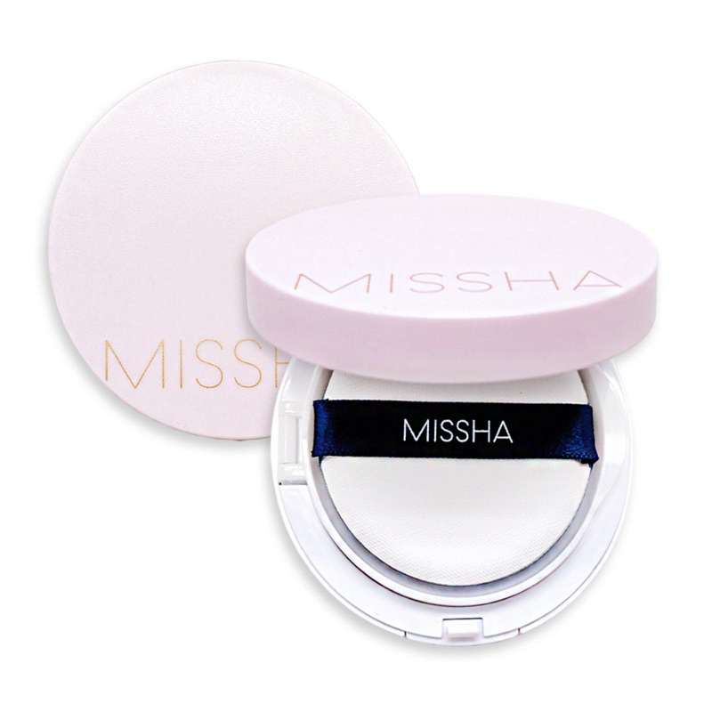 韓國 MISSHA 魔法持久氣墊粉餅 SPF50/PA+++ 粉色 遮瑕控油 15g