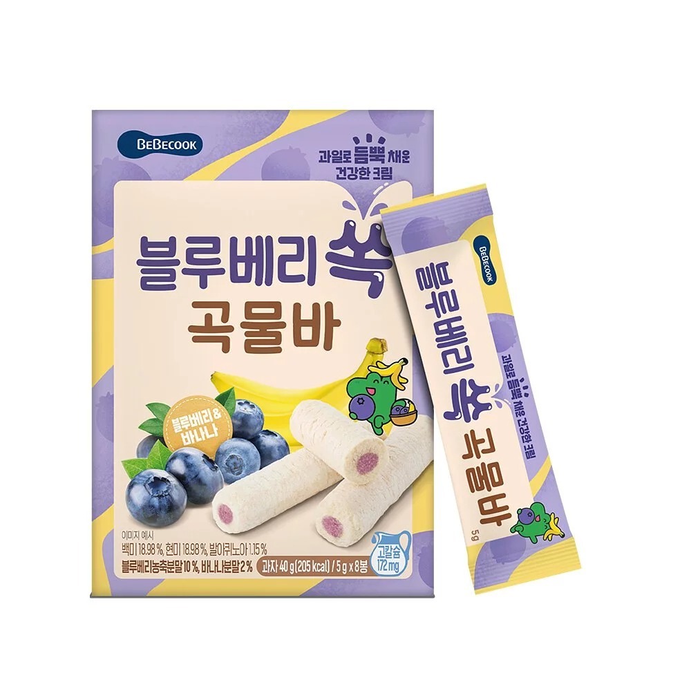 BEBECOOK 寶膳 幼兒水果酥酥捲-藍莓香蕉 40g (BEC031)