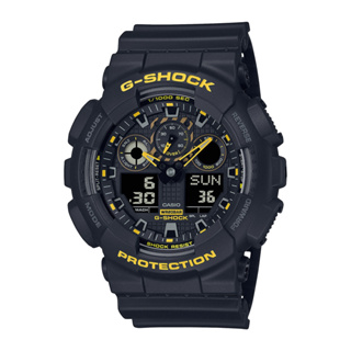 CASIO 卡西歐 G-SHOCK 警示率性黑黃雙顯電子錶 (GA-100CY-1A)