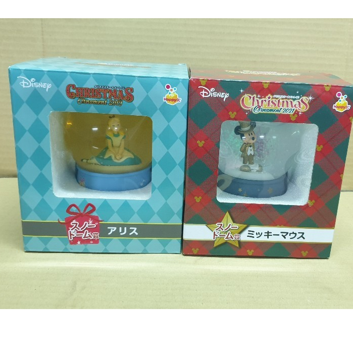 日本 聖誕節 迪士尼一番賞 水晶球2021 米奇 2019 愛麗絲夢遊仙境 聖誕節 限定 絕版