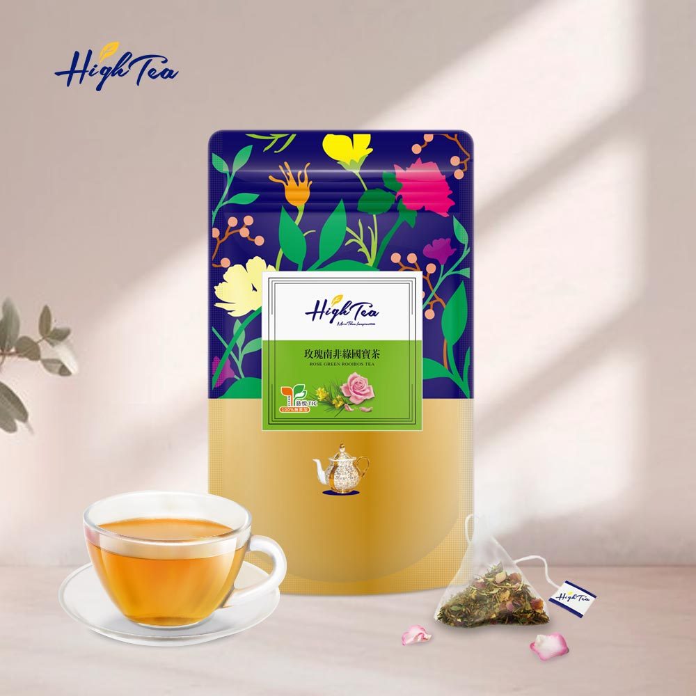 【High Tea】玫瑰南非綠國寶茶 x 12入/袋 茶包 茶 養生茶 南非國寶茶 玫瑰花茶 國寶茶 花草茶 無咖啡因