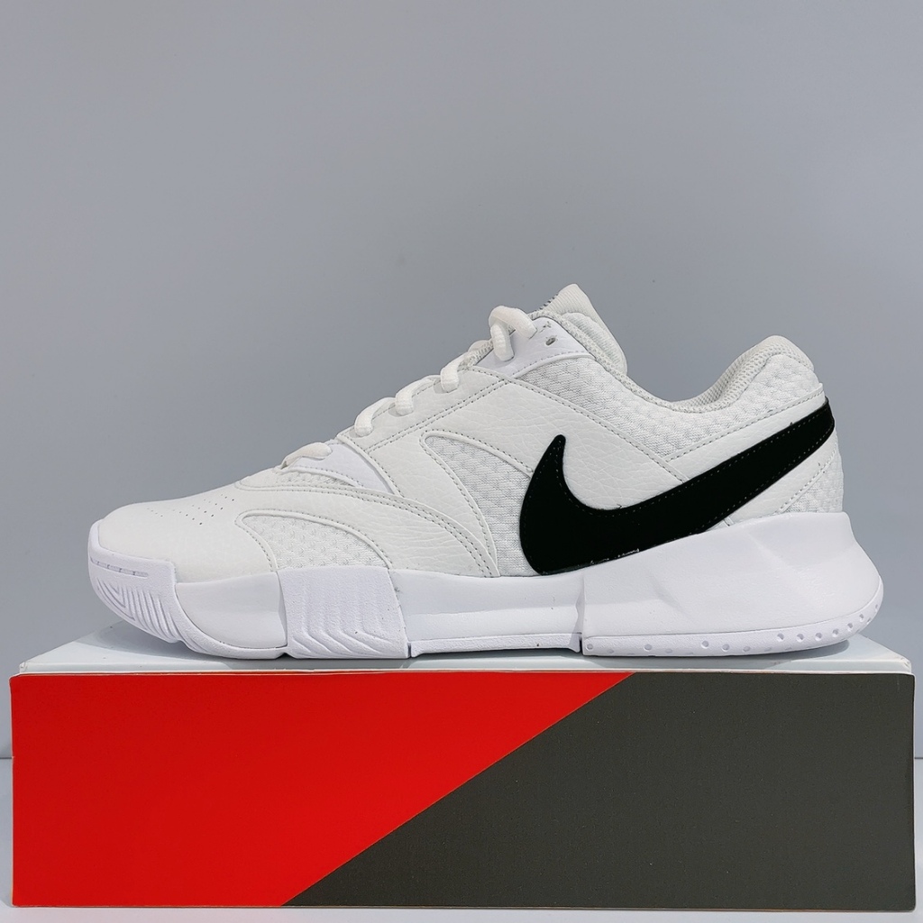 NIKE M COURT LITE 4 男生 白色 皮革 舒適 耐磨 運動 網球鞋 FD6574-100