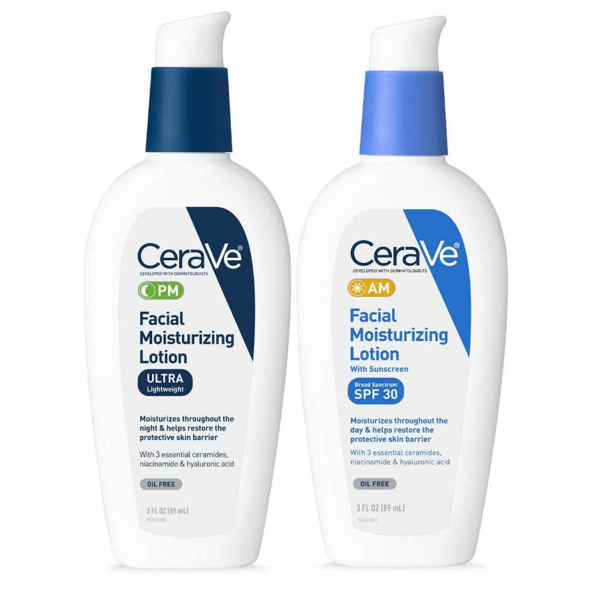 現貨 CeraVe PM AM Lotion Sunscreen 臉部 保濕 乳液 晚霜 日霜 防曬 隔離 無油
