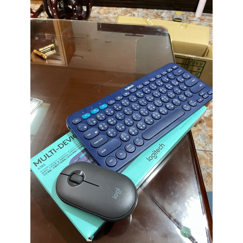 羅技K380藍芽無線鍵盤+M350滑鼠（超新超便宜）