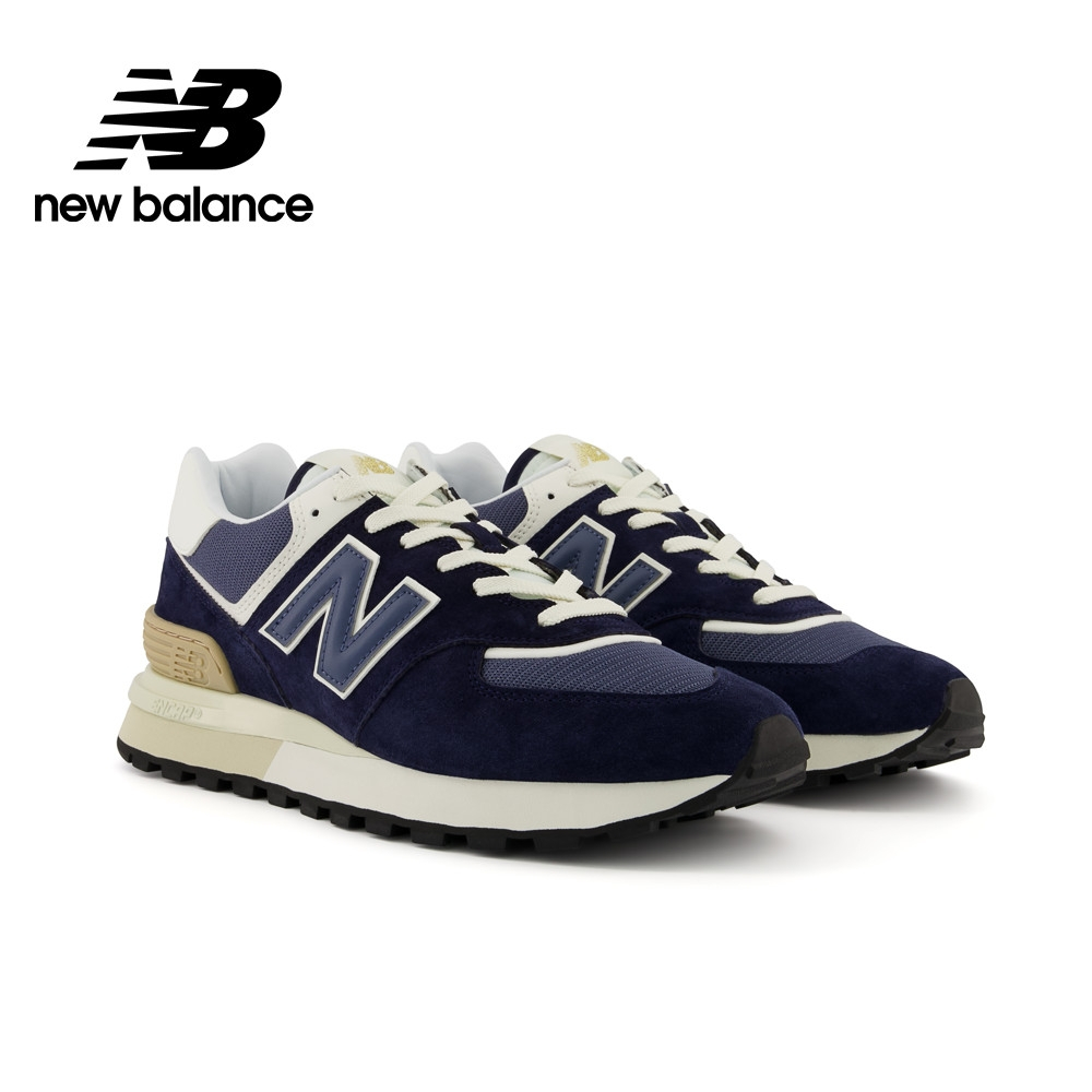 【RTG】NEW BALANCE 574 U574LGBB 海軍藍 復古 麂皮 拼接 奶油底 N字鞋 男女鞋