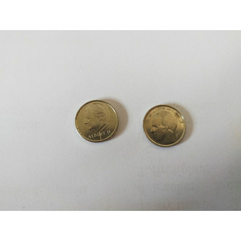 比利時 錢幣 硬幣 1法郎 鮑杜恩一世 1989年 1990年 阿爾伯特二世 1997年