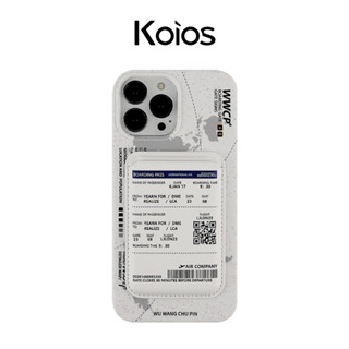 【Koios】iPhone｜旅遊機票磁吸卡包手機殼 16 15 14 13 Pro Max 保護殼 防摔殼 保護套