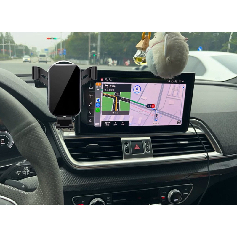 [台灣現貨］ AUDI Q5 21-24年式 中控螢幕10.1吋專用手機架 螢幕框手機架   ⭕️重力夾電動夾/磁吸手機