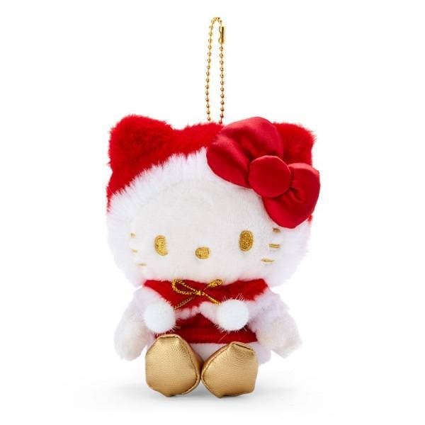 @凱蒂日式精品@Hello Kitty 凱蒂貓 沙包玩偶 絨毛娃娃 布偶 吊飾《紅、聖誕星願》