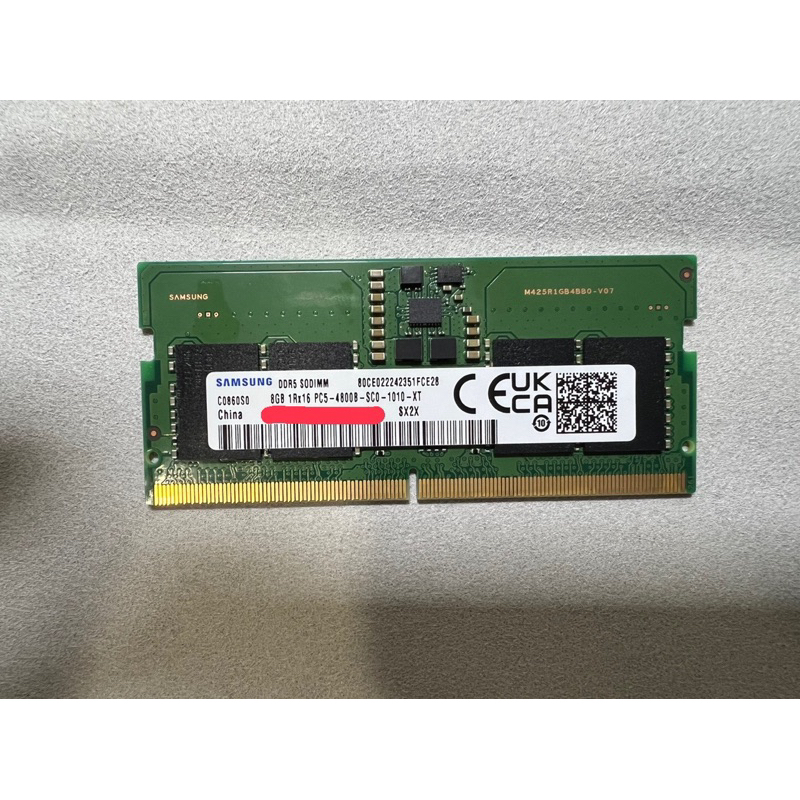 Samsung（三星）DDR5-4800 8G筆電專用記憶體
