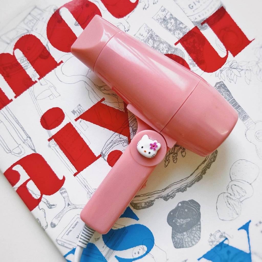 與時｜超迷你 摺疊 玩具 吹風機 Hellokitty 迷你 粉紅 理髮廳 電器 美術道具