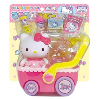 花見雜貨～日本進口全新正版三麗鷗kitty凱蒂貓玩具寶寶家家酒嬰兒車推車