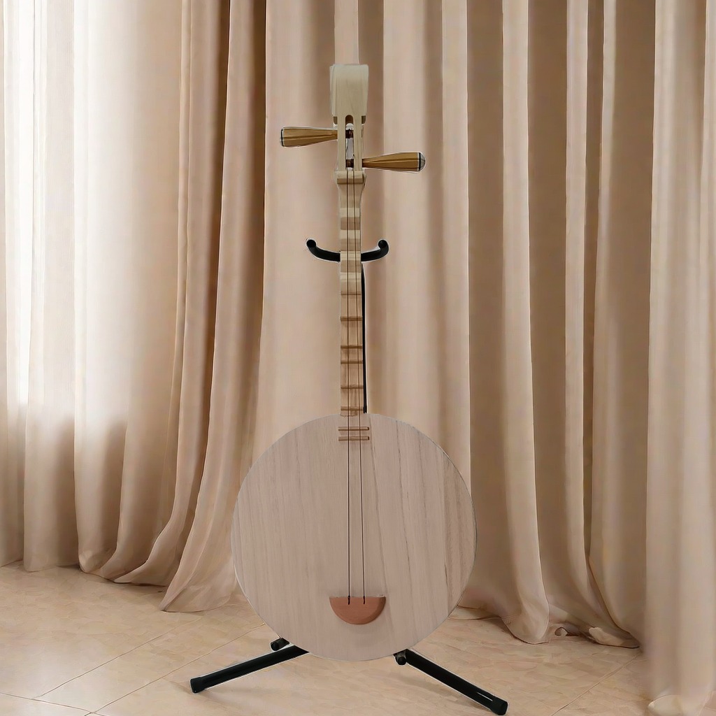 【晨星樂器】台灣製 長柄月琴 - 梧桐面，音色明亮，附袋與彈撥片