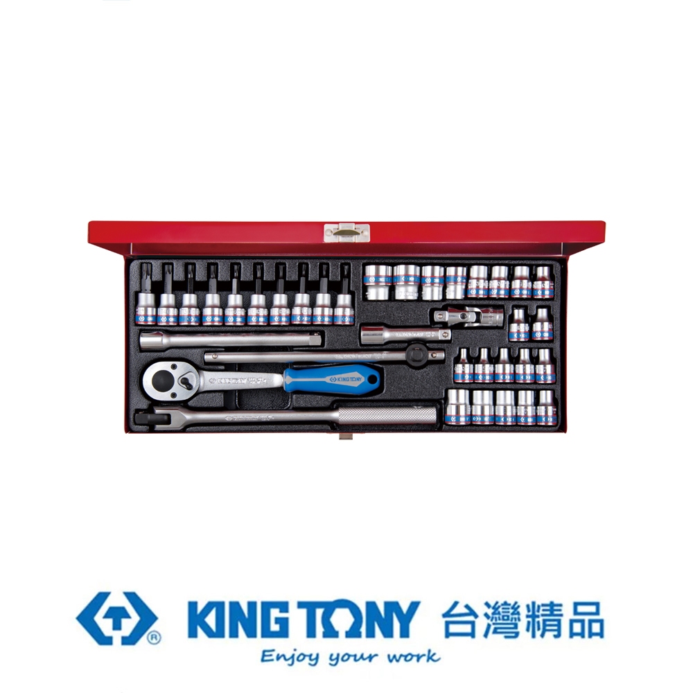 KING TONY 金統立 專業級工具 36件式 3/8" DR. 六角套筒扳手組 KT3534MR