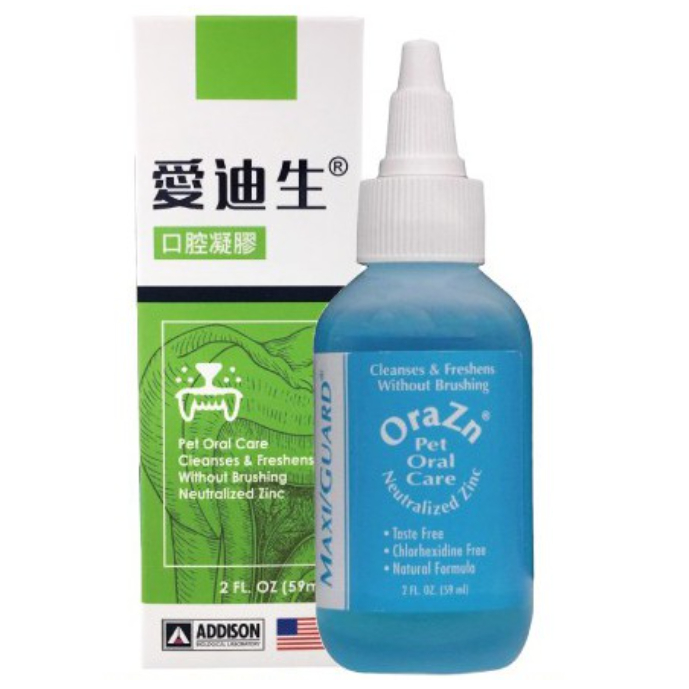 蝦幣10倍送 愛迪生 ADDISON 鋅 益齒康 59毫升 (2oz) /瓶 犬貓口腔凝膠/關節/耳劑 /清潔