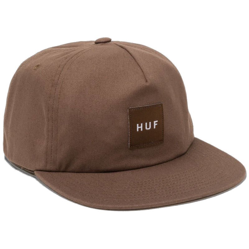 【HUF】E12433 SET BOX SNAPBACK 棒球帽 / 六分割帽 (咖啡色) 化學原宿