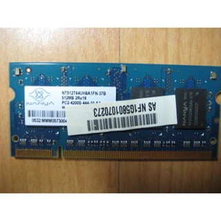 D.筆記型電腦記憶體-hynix nanya 512MB記憶體 DDR2 PC2 4200 直購價30
