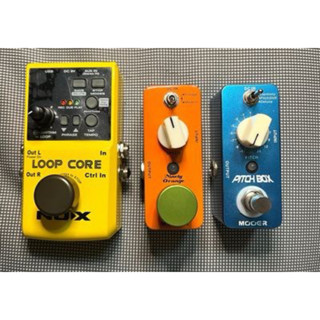 吉他單顆效果器-NUX LOOP迴圈錄音、Mooer Ninety Orange 水聲、Pitch Box 移調