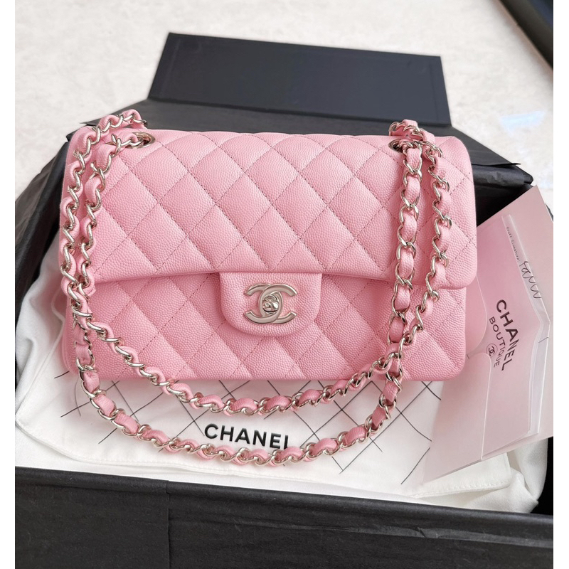 Chanel cf23 荔枝皮粉色 包