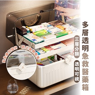嘉義出貨 {臺灣收納王} 三層折疊醫藥箱 收納箱 藥箱 保健盒 護理箱 化妝盒 收納籃 急救箱 工具箱 手提收納