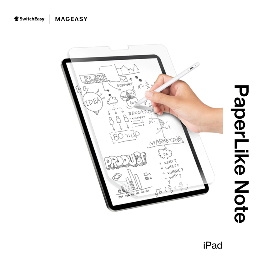 【KOZIIY】SwitchEasy iPad PaperLike Note 書寫版 抗藍光類紙膜 / 肯特紙