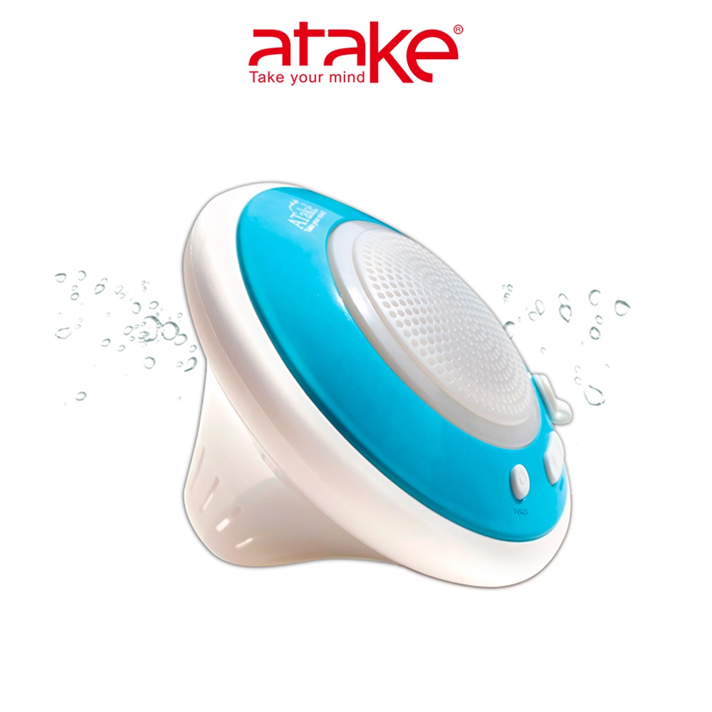 【atake】福利品 水上漂喇叭 藍芽喇叭 浴室喇叭 浴室喇叭 浴缸喇叭 藍芽音箱 藍芽小喇叭 便攜式喇叭 出清喇叭