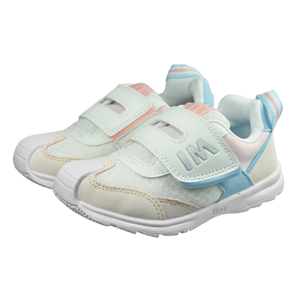 【日本IFME健康機能童鞋】小童段 勁步系列慢跑鞋 IF30-341002白粉藍