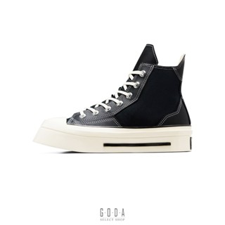 【CONVERSE CHUCK 70 DE LUXE SQUARED HI】黑色幾何 方頭 高筒 男女鞋 A06435C