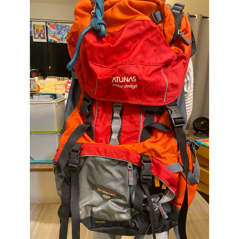 歐都納登山專業款 【德國 deuter】40+10L 橘透氣背包（二手）