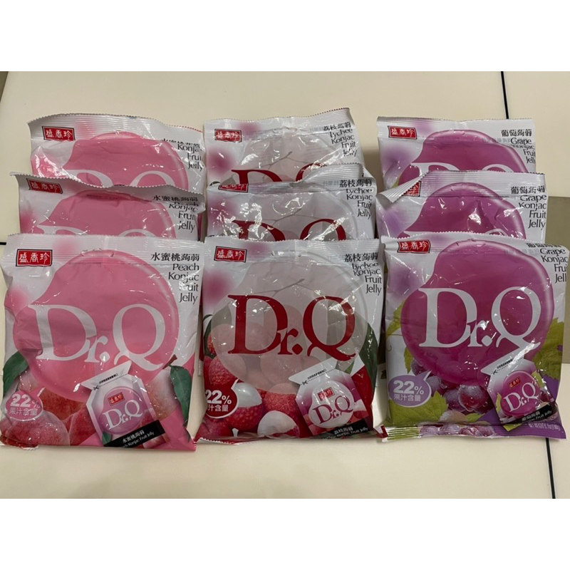 盛香珍DR.Q荔枝蒟蒻 水蜜桃 葡萄 荔枝 水蜜桃190g