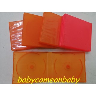 生活用品 CD VCD DVD 光碟片 整理盒 橙色 5個一起賣