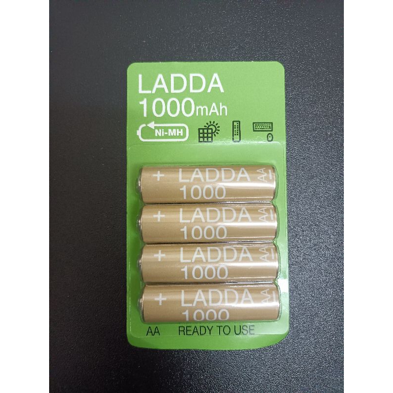 IKEA.未拆封LADDA充電電池 1000mAh AA 1.2V （NG商品）